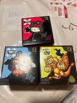 McDonald’s Hello kitty x Godzilla toys