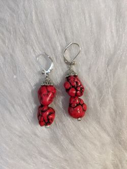 Handmade Earrings With Corals