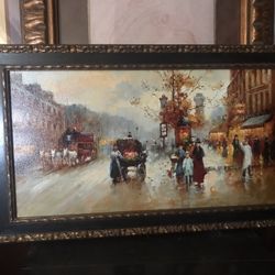 28x16 Inch Oil Painting, Artist Unknown
