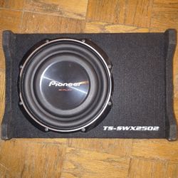 Pioneer TS-SWX2502 10 inch Shallow-Mount Pre-Loaded Enclosure Subwoofer