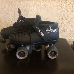 Riedell Carrera Sure Grip Quad Roller Skates Men's sz 9 Labeda Snapper Wheels