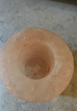 Salt candle holder