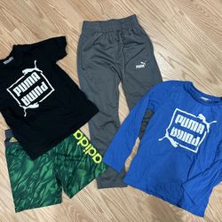 Puma Adidas Lot Pants Shorts Shirts Sz 4-6