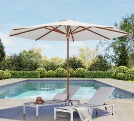 New- 11ft Umbrella with Base Grand Patio