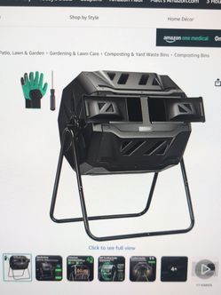 Vivosun tumbling composter, 43 gallon