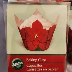 Poinsettia Baking Cups 