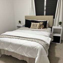 BED FRAME AND HEADBOARD ONLY
