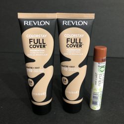 Bundle 3 REVLON 210 Sand Beige ColorStay Matte Foundation 24 Hr Coverage+ 