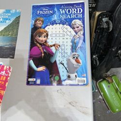 Five Kids Activity Books and a Disney Palace Pets Poster 