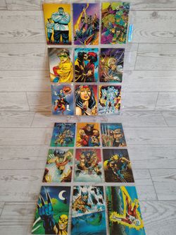 Vintage 1992 Marvel Wolverine from then til now Series 2 comic book cards