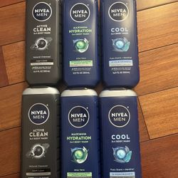 Nivea men body wash $3/each