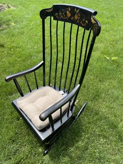 Antique Nichols & Stone Co Rocker Rocking Chair