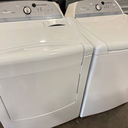 WHIRLPOOL CABRIO XL TOP LOAD NICE WORKING WASHER @ DRYER ELECTRIC SET FREE WARRANTY READ