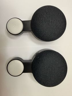 2 Google Home Mini 1st Gen + Wall Mounts