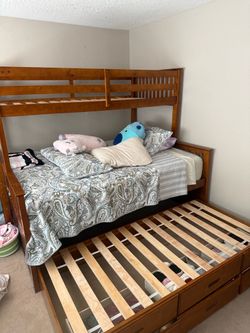 Trundle bunk bed frame only