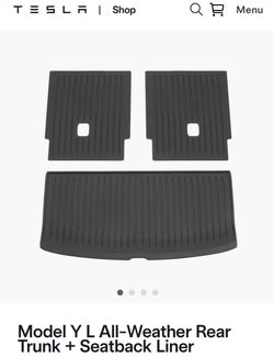 All Weather Trunk mats for Tesla Y and up