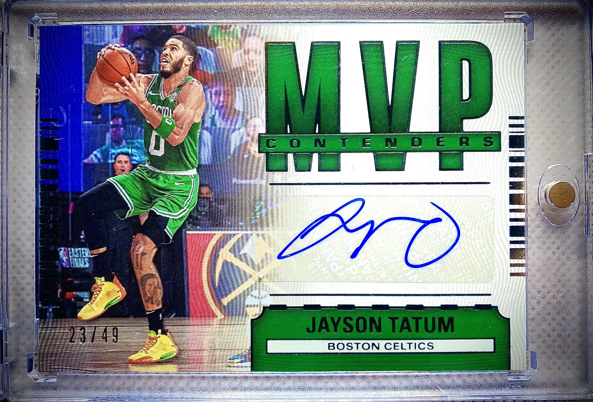 Jayson Tatum 2020 Contenders MVP Auto 23/49 