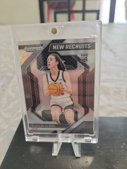 Caitlin clark draft pick rookie silver prizm new recruit basketball card