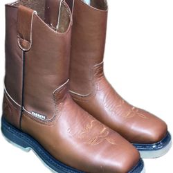 Steel Toe Work Boots - Botas De Trabajo De Piel 