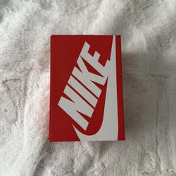 Nike Red and White Logo Kids Shoe Box