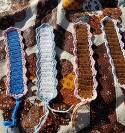 Hand crochet book marks for gifts