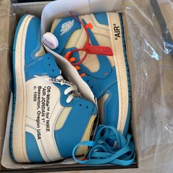 Jordan 1 Unc Off White Sz 12 
