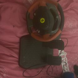 Thrustmaster - Ferrari 458 Spider Racing Wheel for Xbox One - Black/Red/Yellow