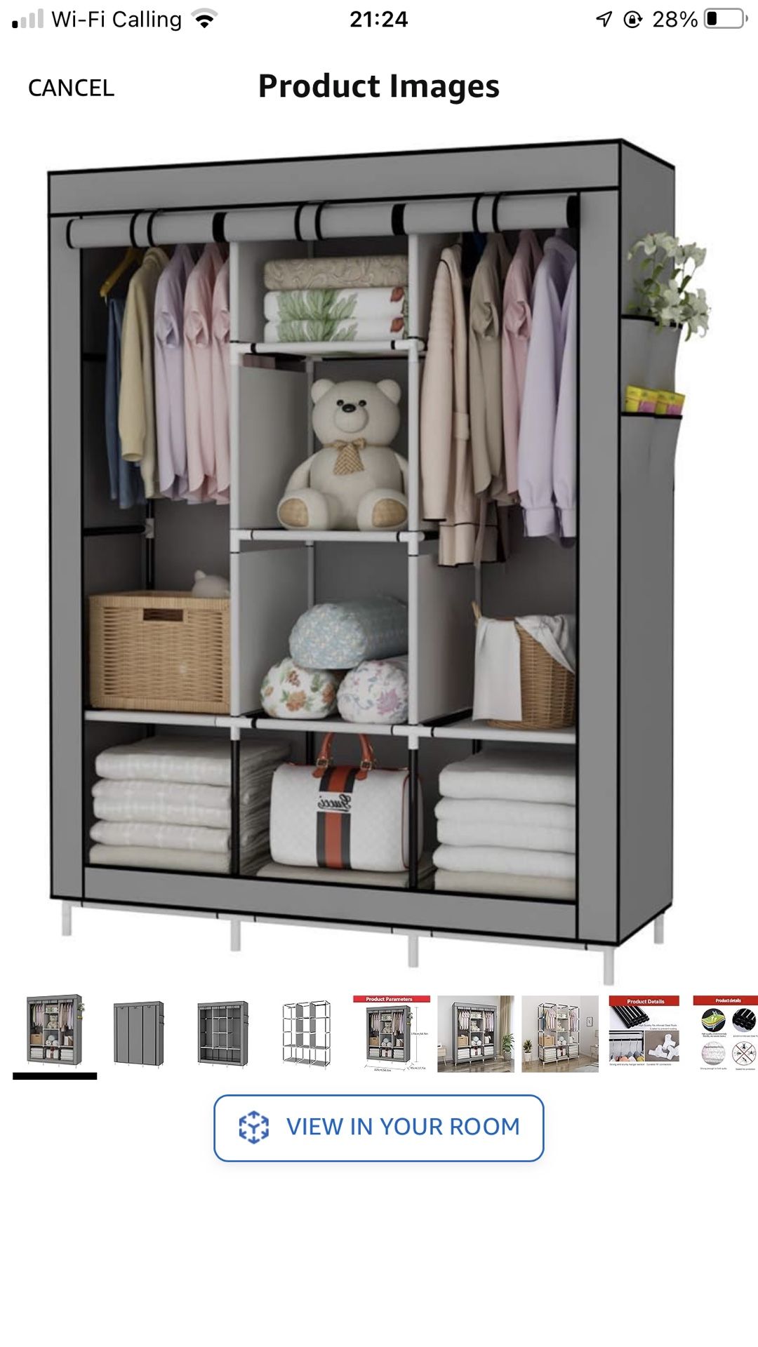 Probable Cloth Closet Organizer 