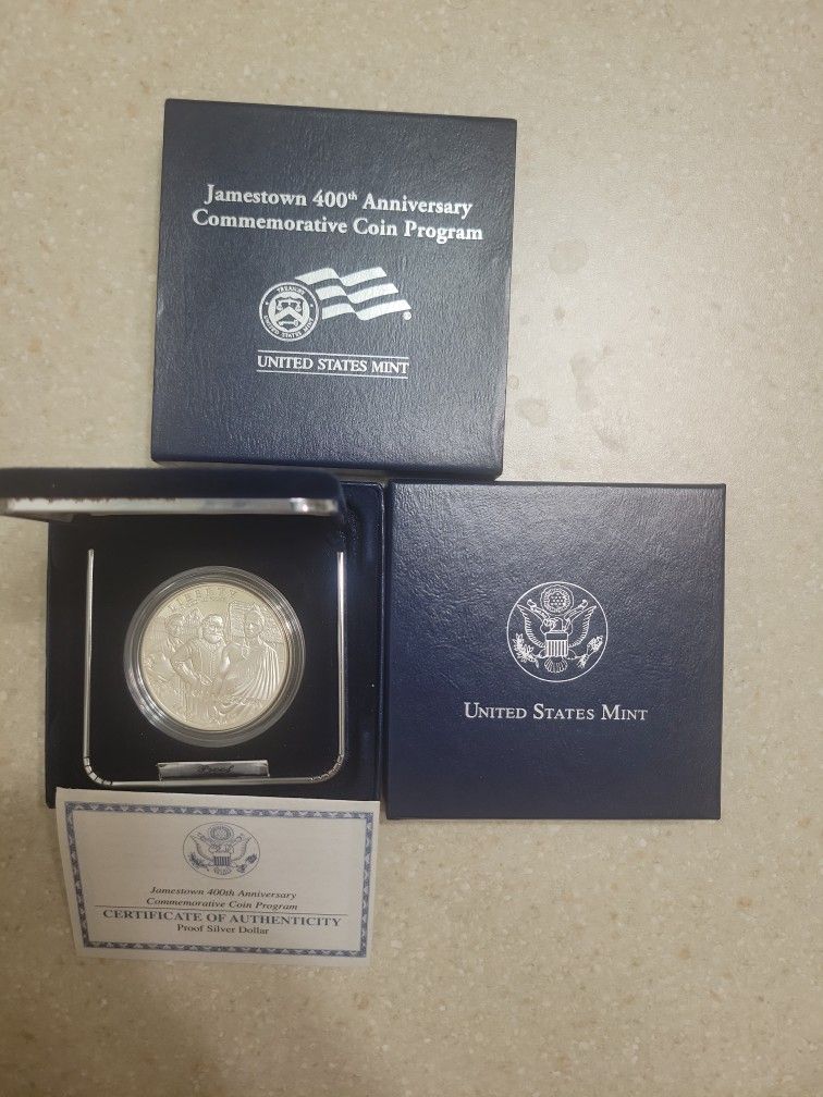 2006 Jamestown 400th Anniversary Proof Silver Dollar