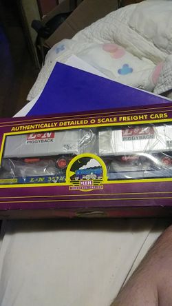 Mth O flat 20 Trailers in box naver ran