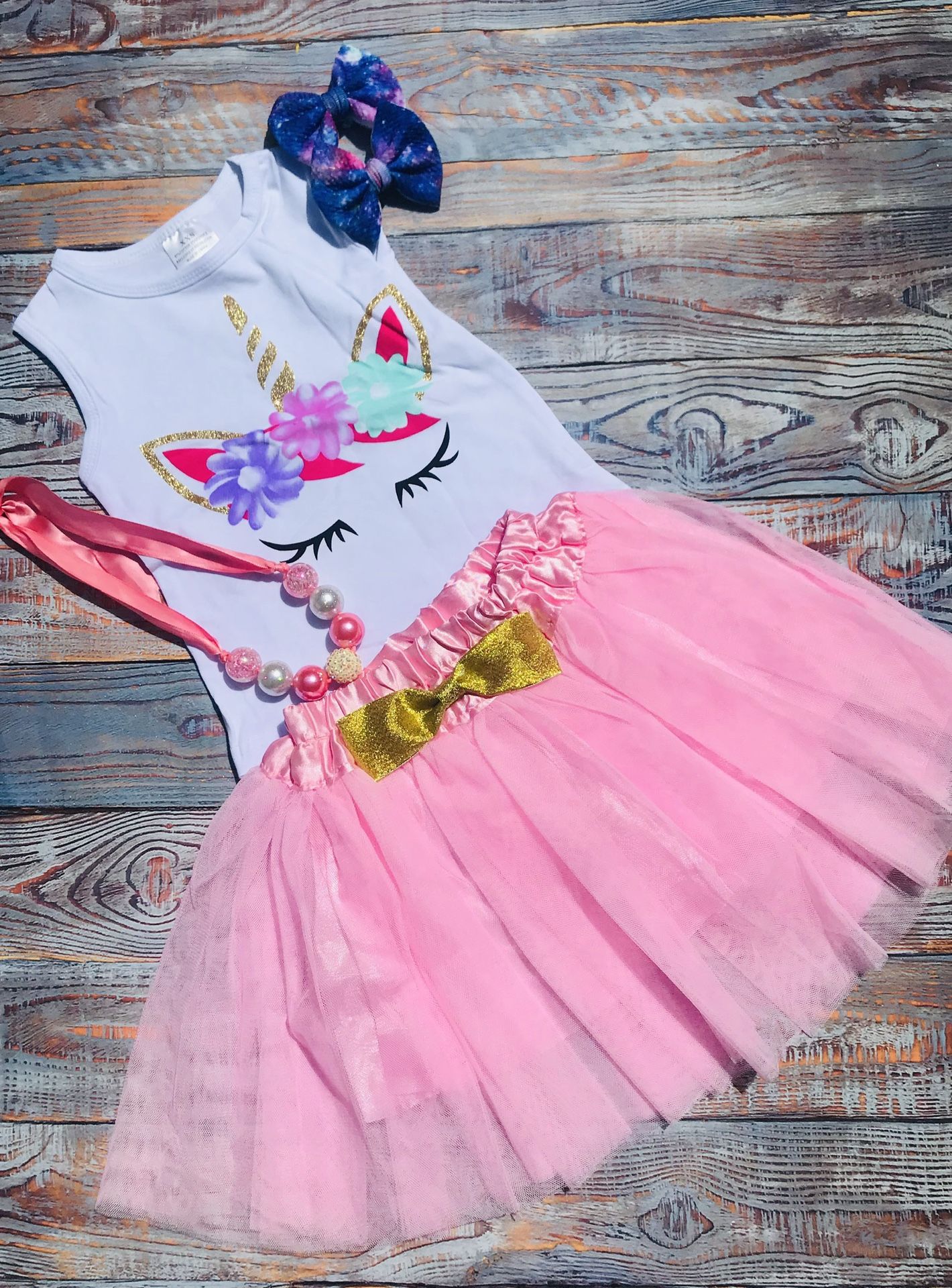 NEW unicorn tutu set perfect for Birthday parties