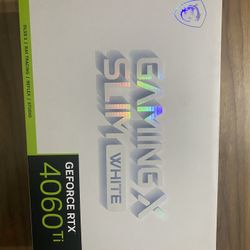 MSI RTX 4060 Ti 16GB Gaming X Slim White GPU 