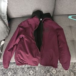 VS Pink Fleece Rain Jacket 