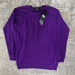 Lauren Ralph Lauren Active Sweater Womens Size S Purple Pullover Lightweight Knit 