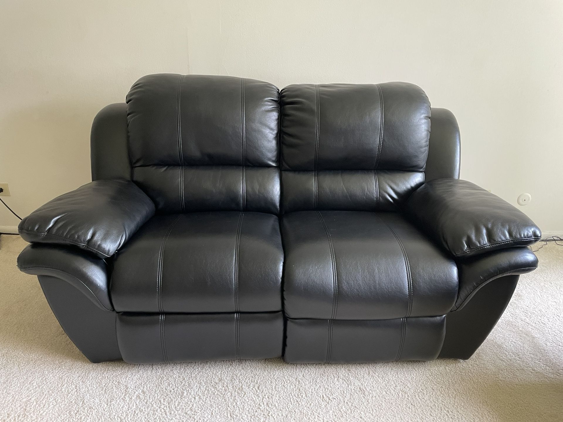 Reclining Leather Sofa Set