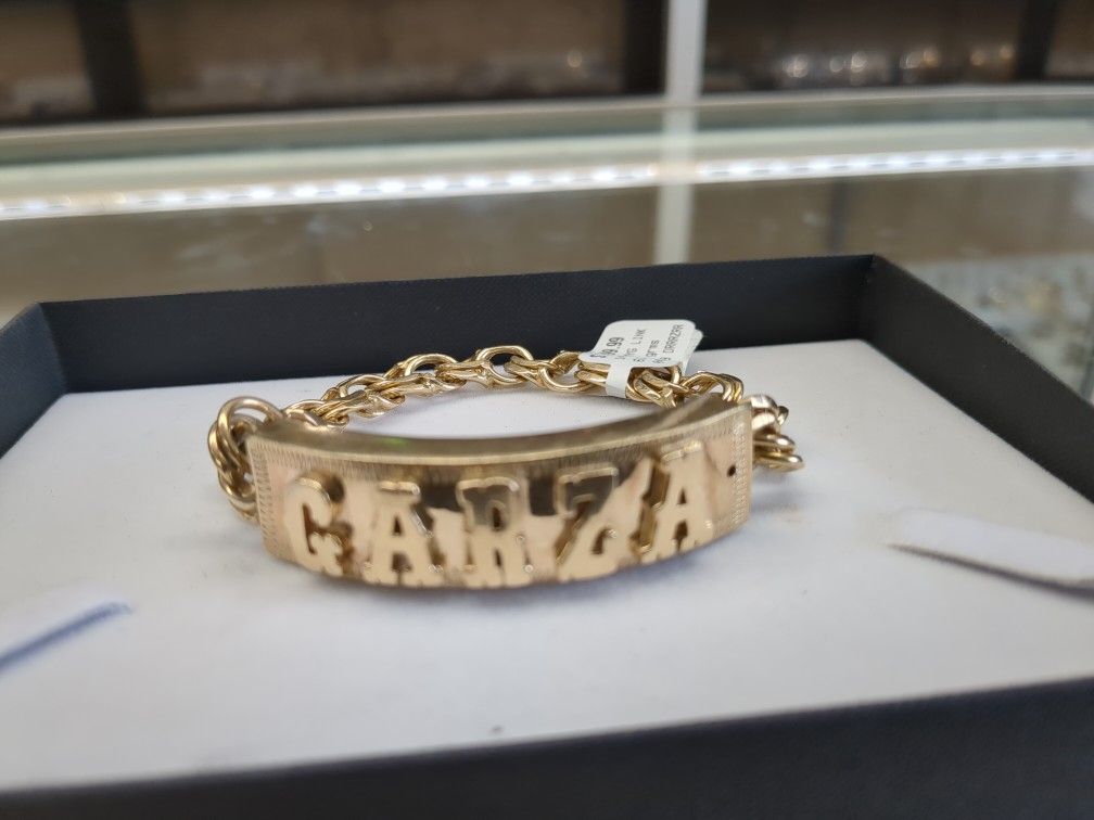 14k Solid Gold I'd Bracelet Grams Layaway Available 10% Down