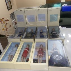 Princess Diana Porcelain Doll Lot (8)