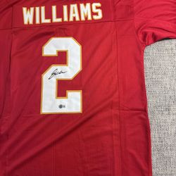 Joshua Williams Signed Autograph Custom Jersey - Beckett Coa - Kansas City Chiefs