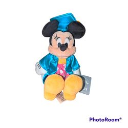 2021 Cap And Gown Plush Minnie Mouse Graduation Doll