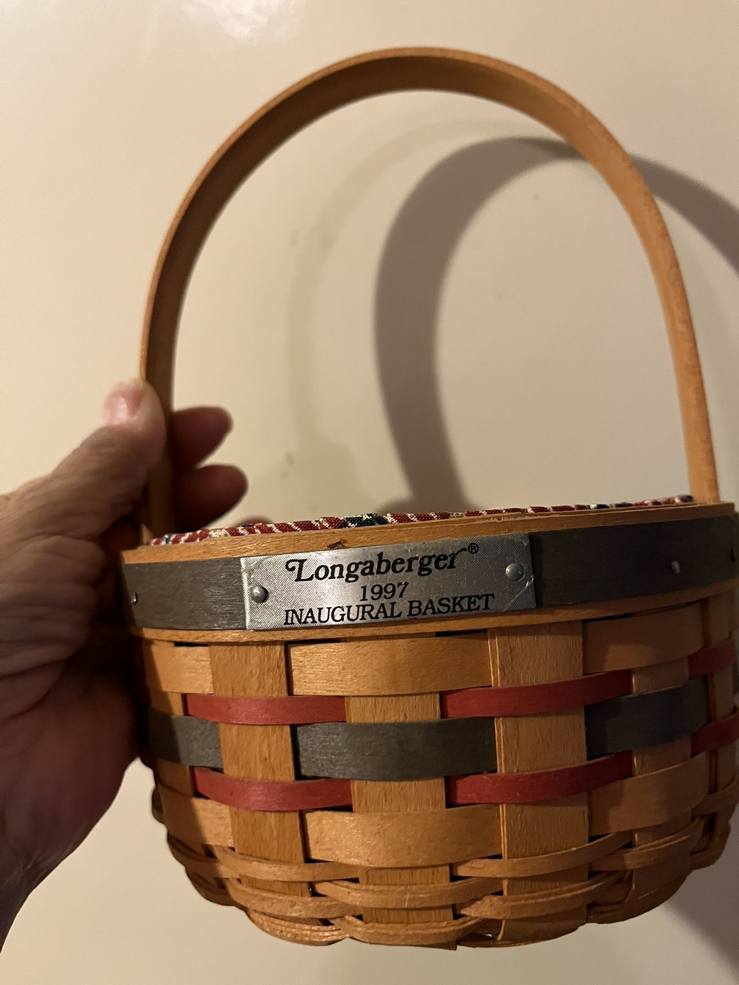 Collectors Item. Longaberger 1997 Inaugural Basket 25 Bucks 