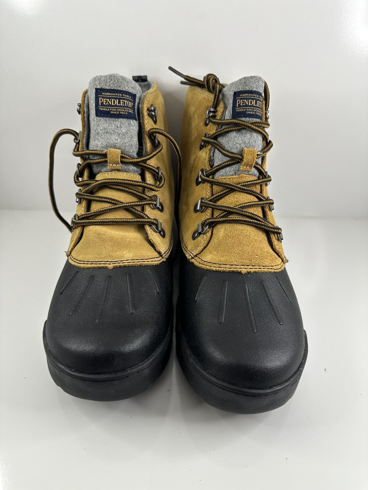 Pendleton Men’s Waterproof Duck Boots Brown Leather Rubber Sole NEW No Box