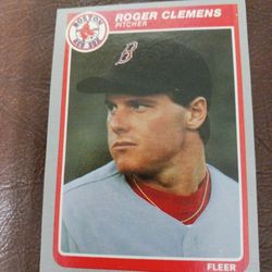 1985 FLEER ROGER CLEMENS ROOKIE CARD 