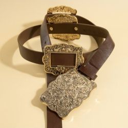 Western Faux Leather Belt