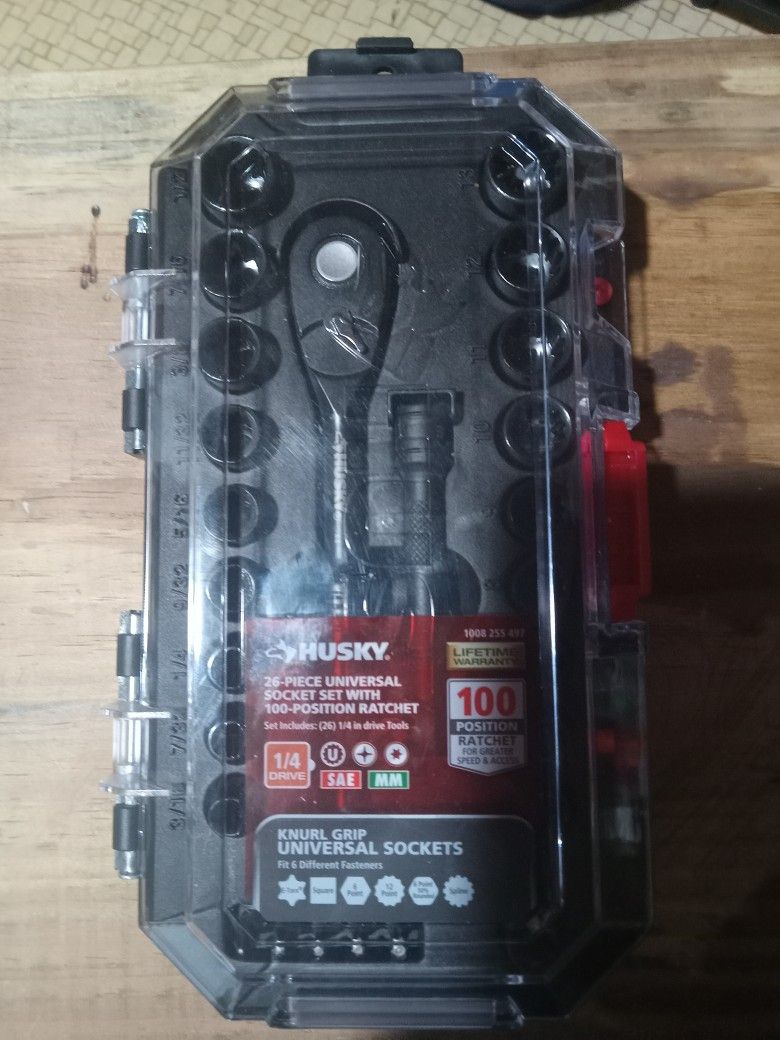 Husky 1/4 In Socket Set