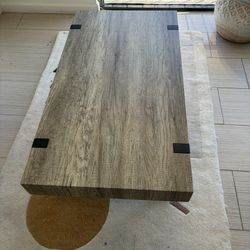 Wood + Metal Coffee Table