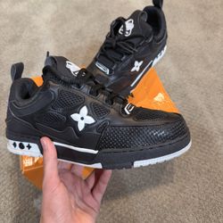 Black And White Lv Skates