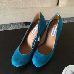 Steve Madden Blue Heels