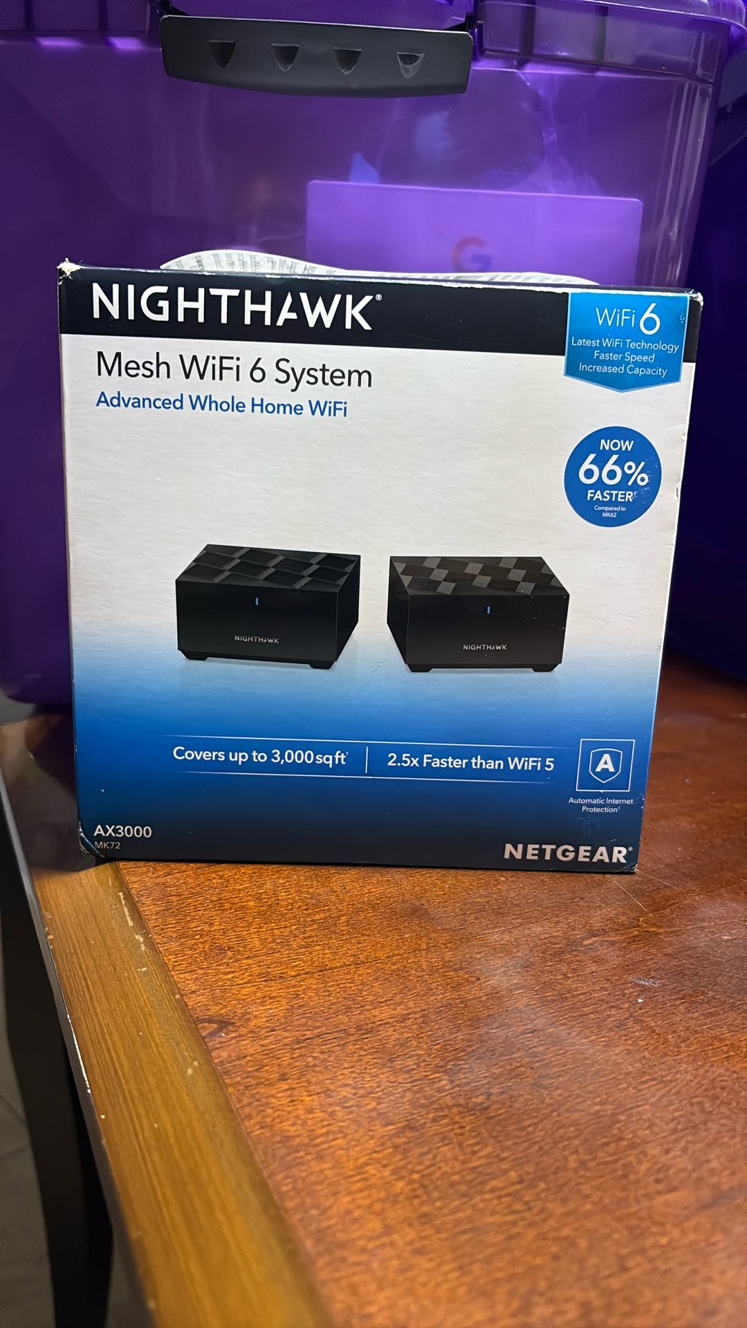 Nighthawk Mesh WiFi 6 System NIB Retail $150