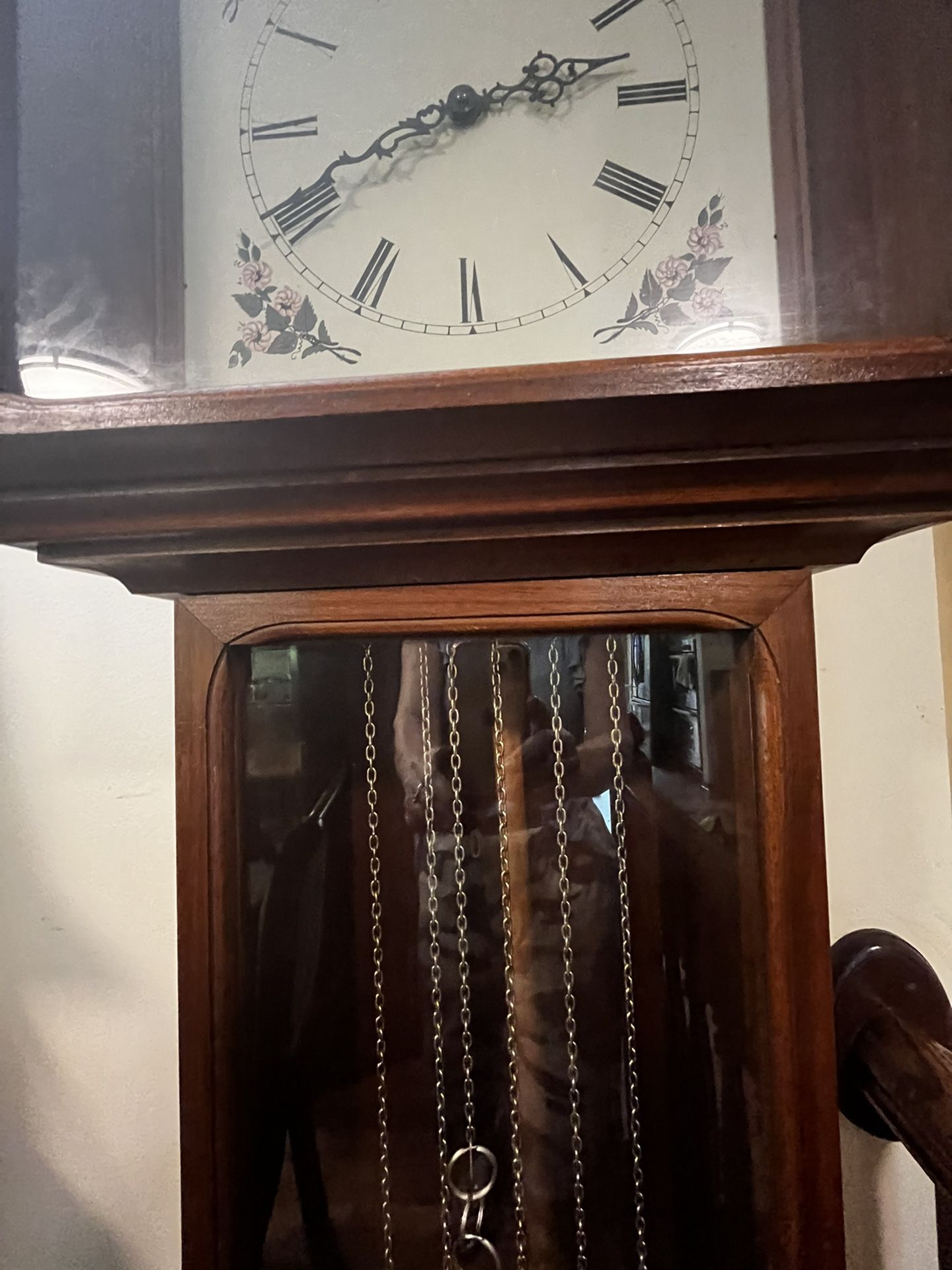 Ornate Grandfather Clock with Country Charm