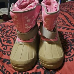 Pink Snow Boots